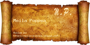 Meila Poppea névjegykártya